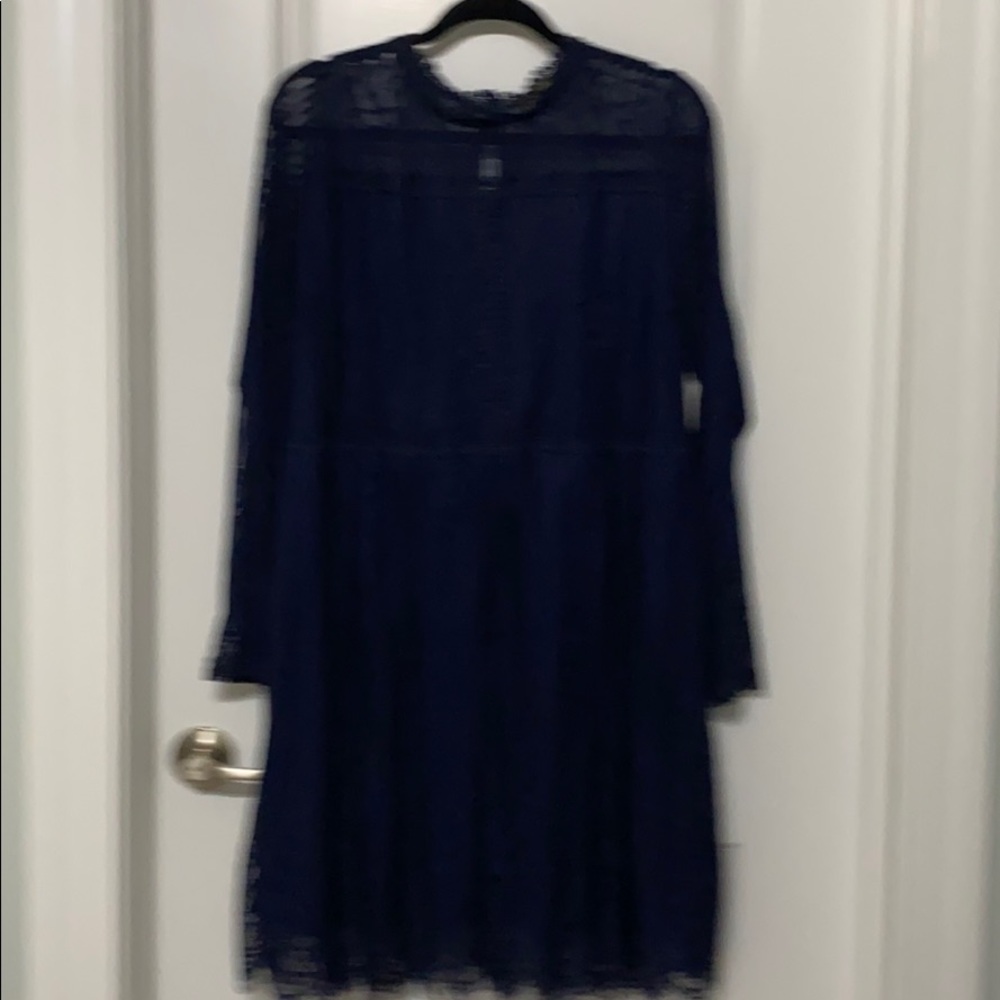 Beautiful blue with lace overlay